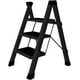 thumbnail image 1 of Escalera Plegable Multifuncional Bluelander, Tipo Tijera 3 Peldaños, Antideslizante, Negro, 1 of 4
