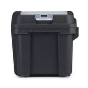 Hyper Tough 19-inch Toolbox, Plastic Tool and Hardware Storage, Black