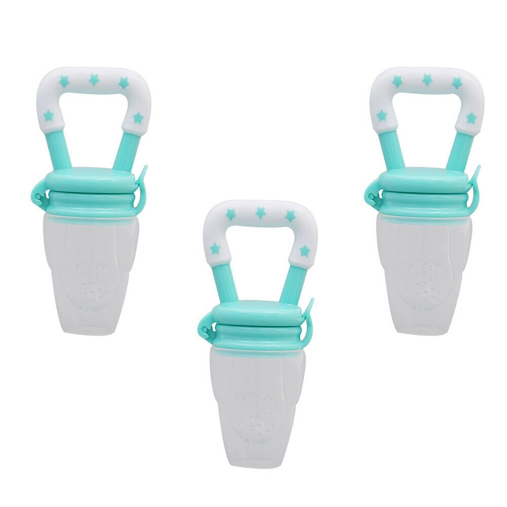 Magik 3 Pack Baby Food Feeder Fruit Silicone Nipple Teething Toy Soother Pacifier