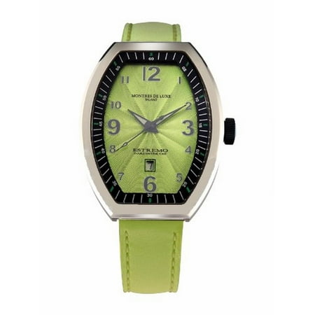 Montres De Luxe Women's EXL A 8304 Estremo Lady Green Luminous Leather Watch