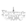 thumbnail image 1 of 18K White Gold Fireman's Mom Pendant - 16 mm, 1 of 3