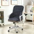 thumbnail image 6 of Office Chair Cushion One-Piece Thick Seat Cushion Padded with Backrest for Butt and Back Support, Dark Gray, 6 of 8