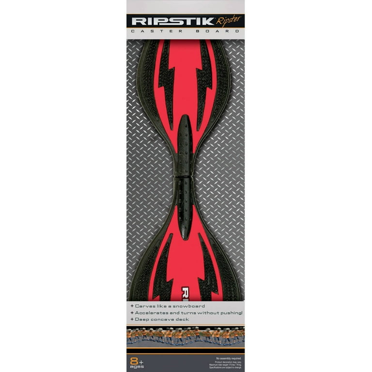 Razor RipStik Ripster Caster Board - Red, 2 Wheel Pivoting