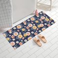 thumbnail image 2 of Pioneer Flower Floral Print Pattern Bathroom Rugs Mat, Non Slip Microfiber Bathroom Rug with Rubber Backing, Soft Mats for Bathroom Floor Tub Shower, 24"x60", 2 of 5