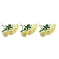 thumbnail image 2 of Lote de 10 flores de seda Injueey color champán para bodas y decoraciones del hogar, 2 of 6