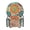 Colorful Bohemian Geometry, variant on Haosy Set of 6 Drink Woven Coaster with Holder Heat Resistant Non-Slip Bar Coasters 4 Inches Tree in Snow
