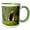 Green/White, variant on 3drose, Northern Crested Caracara, Texas, Usa, 11oz Two-tone Red Mug