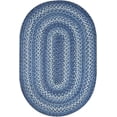 thumbnail image 6 of Homespice Denim Jute Blue 8x10' Braided Oval Area Rugs for Living Room, Bedroom Rug and Dining Room. Pet Friendly. Decor Styles- Farmhouse Rug, Rustic, Vintage, Cottage, Primitive, Country, Boho Rug, 6 of 9
