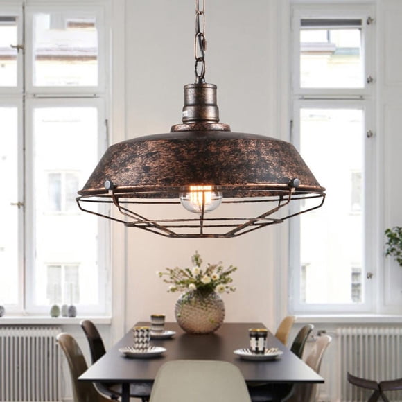Lámpara Colgante Perfecl Cocina Iluminación Hierro Oxidado