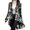Gray-S, variant on Ladies High Low Open Front Peacoat Coat Autumn Winter Fashion