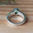 thumbnail image 6 of LD DESIGNS - London Topaz Ring Sterling Silver Leaf Band Boho Chic Blue Gemstone Jewelry Gift for Her, 6 of 8