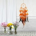 thumbnail image 5 of Large Dream Catcher, Macrame Wall Hanging Boho Dreamcatcher with Feather Leaf Big Woven Bohemian Dream Catchers, 5 of 8