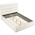 thumbnail image 6 of Meridian Furniture Adam Cream Boucle Fabric Queen Bed, 6 of 10