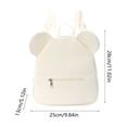 thumbnail image 3 of Teddy Bear Soft Fuzzy Corduroy Knapsack, Cute 3D Bear , Mini Animal Travel Bookbag for Outings, Shopping & Daily Use(Beige), 3 of 7