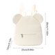 thumbnail image 3 of Mochila infantil de pana con orejas de oso | Mochila escolar informal para niños | Bolsa de viaje ligera para niños pequeños | Para llevar libros y artículos esenciales a diario, 3 of 6