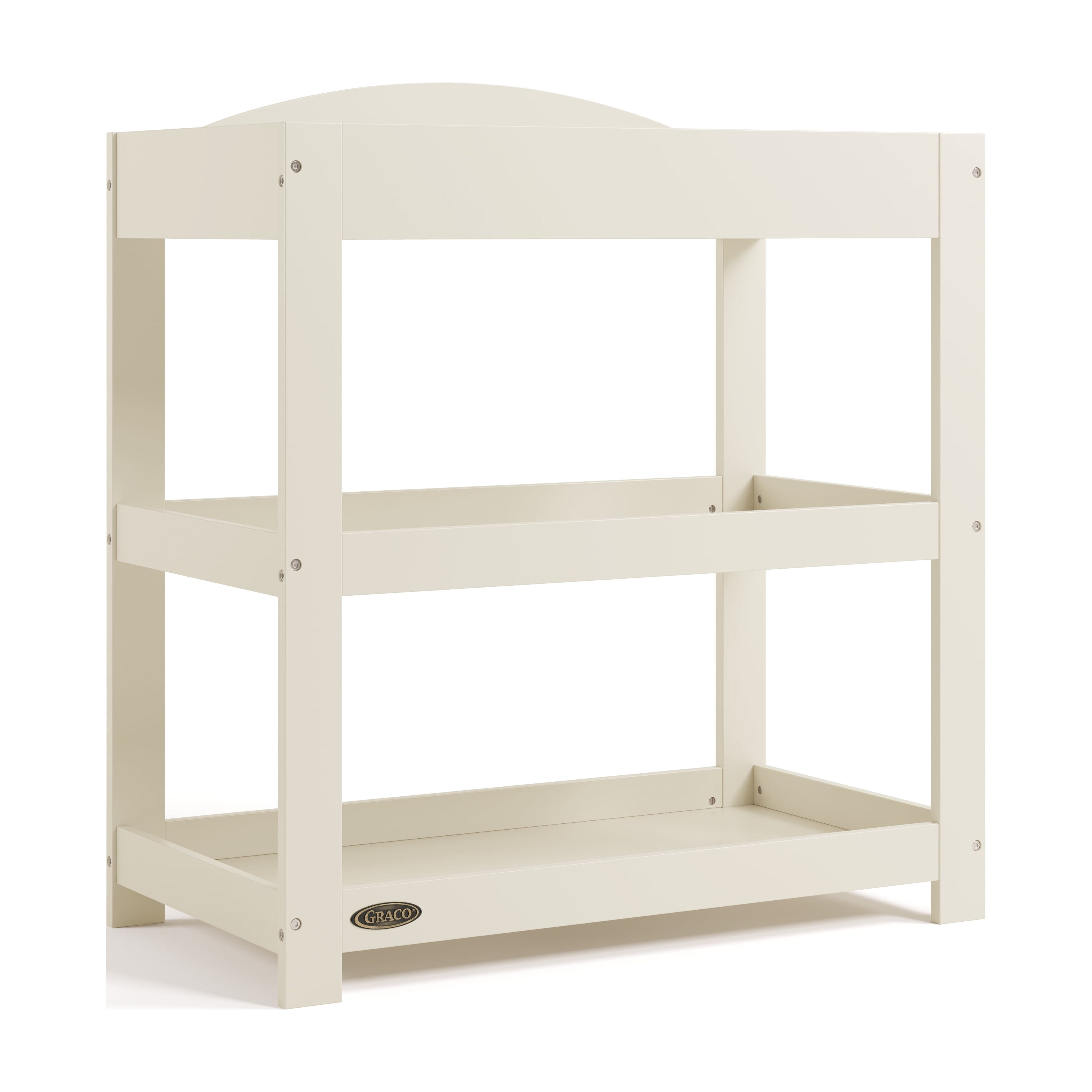 Graco Customizable Infant Changing Table with Changing Pad, Frosted Oat