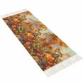 thumbnail image 2 of Fall Scarecrows Entryway Runner Rug 2x4ft,Autumn Thanksgiving Farm Pumpkins Fruit Washable Woven Living Room Hallway Bedroom Kitchen Carpet with Tassels,Indoor Outdoor Throw Door Mat for Entryway, 2 of 5