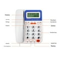 thumbnail image 3 of LIANXUE D016 Corded Telephone with Display, Home Office Landline Phone Large Buttons, 3 of 10