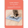 thumbnail image 5 of Estera de comida para perros,Bandeja de comida para perros y gatos impermeable de silicona,Mantel individual antideslizante para cuencos para mascotas, 5 of 5