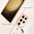 thumbnail image 2 of for Samsung Galaxy S23 Ultra Case [Support for Magsafe] Butterfly Pattern Magnetic Plating Screen Protector Luxury Elegant Case Camera Protector Shockproof Protective Corner Back Cover -White, 2 of 12