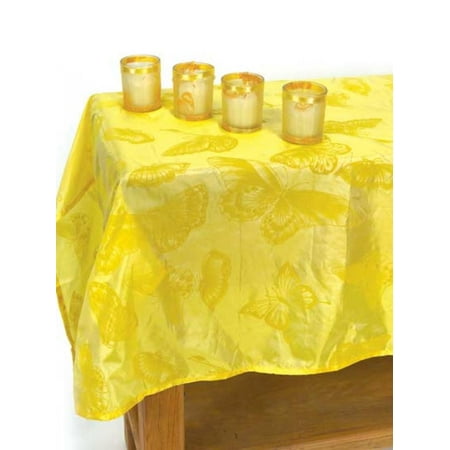UPC 746427345965 product image for SET OF 2 Butterfly Pattern Tablecloth with 4 Candle Holders 54 | upcitemdb.com