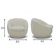 Better Homes & Gardens Cozy Upholstered Swivel Chair, Cream - Walmart.com