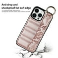 thumbnail image 5 of Feishell Compatible with iPhone 13 Pro Max Case with Wristhand Strap & Metal Ring Buckle,for Women Men,Fashion PU Leather Soft TPU Edge Shockproof Anti-Scratch Phone Protective Cover,Rosegold, 5 of 7
