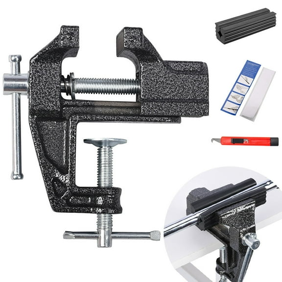Golf Grip Kit for Regripping Golf Clubs, Portable Table Vise Rubber Clamp for Golf Grip Removal Tool Golf Club Regripping Kit