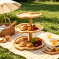 thumbnail image 7 of Rustic 3 Tier Heart Shaped Wooden Serving Platters, 3 Heart shape Tier Charcuterie Boards Fall Wood Serving Trays Decorative Wood Snack Dish Plates for Holiday Housewarming Presents, Heart, 7 of 7