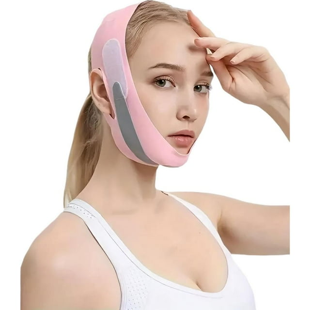 Masque Lifting Visage en V Soins de la Peau Léger Bandage Visage en V Réduire Double Menton Respirant Multicolore Visage Joues Lift Up Bande Raffermissant Visage