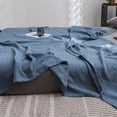thumbnail image 4 of Lughtweight cotton blanket queen Size for Bed Soft Thicken Large Muslin Bed Blankets 79" * 59" Lightweight Breathable Blanket All Season muslin blankets for adults, 4 of 6