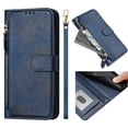 thumbnail image 1 of Étui pour OPPO Reno 8 pro Plus 5G avec Poche Zippée, Portefeuille Magnétique à Rabat avec 7 Emplacements pour Cartes et Dragonne, 1 of 5