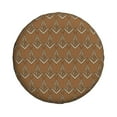 thumbnail image 2 of DouZhe Waterproof Spare Tire Cover, Brown Mason Masonic Symbol Prints Adjustable Wheel Covers Fit for Jeep Trailer RV SUV Car, 17 inch, 2 of 7
