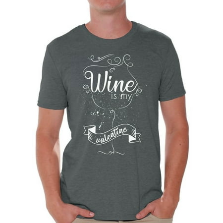 - Awkward Styles Wine Is My Valentine Shirt Valentine Tshirt for Men Funny Valentines Day T Shirt Valentine's Day Gift Idea for Him Wine Lover Shirt Valentine Tshirt for Men Wine Party Outfit