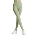 thumbnail image 3 of Stephy Butt Lifting Leggings for Women Gym Tummy Control Compresssion No Front Seam Scrunch Hidden Women's Yoga Pants Green, 3 of 7