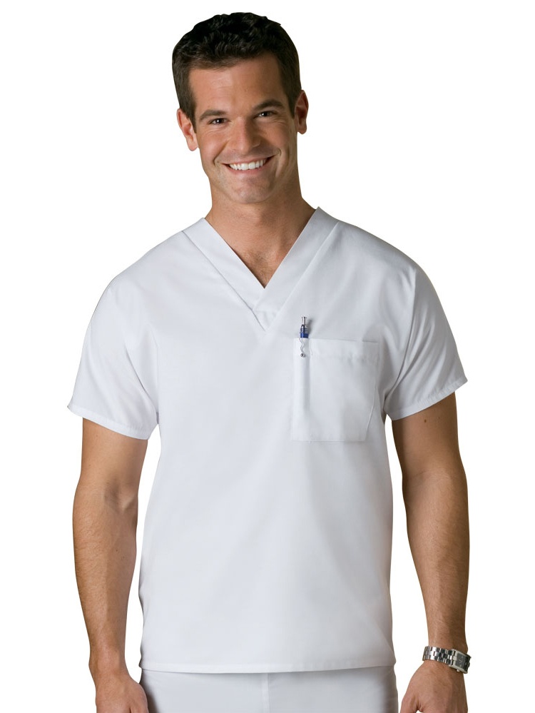 White Swan White Swan Fundamentals Unisex Solid Uniform Scrub Top