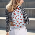 thumbnail image 6 of Naloa Strawberry Canvas Backpack for Men Women Rucksack Casual Travel Daypack College Tote Satchel Bookbag for Teens-Small, 6 of 7