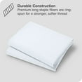 thumbnail image 5 of Bare Home Sateen Weave Pillowcase Set - 400 Thread Count - 100% Organic Cotton - Standard, White, 2-Pieces, 5 of 5