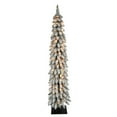 thumbnail image 2 of Puleo International  6' Pre-Lit Flocked Alpine Pencil Artificial Christmas Tree - 6, 2 of 4