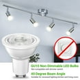 thumbnail image 2 of DAYBETTER GU10 LED Bulb,5000K Daylight Light Replacement for Recessed Track Lighting,300LM,4W(35W Equivalent)LED Light Bulb for Kitchen, Range Hood, Living Room, Bedroom, UL Listed,6pack, 2 of 6