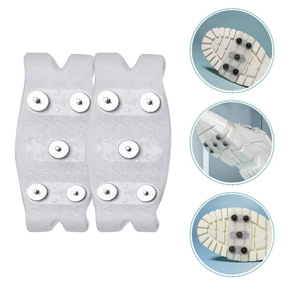 Sparsain 2Pcs Anti-Slip Snow Shoe Spikes Grips Cleats Crampons Climbing Hiking Outdoor Supplies
