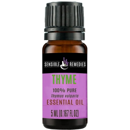 Sensible Remedies Thyme 100% Therapeutic Grade Essential Oil, 5 mL (0.167 fl