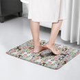 thumbnail image 4 of Cute Pitbull Terriers Dog and Flower Flannel Non Slip Door Rugs,Washable Door Mats Indoor,Decorative Door Mats,Dirt-Resistant and Absorbent Doormat for Entrance,Bedroom,Kitchen,Bathroom,23.5"x16", 4 of 5