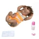 thumbnail image 3 of Muñeca Bebé Reborn Material didáctico con cabello castaño de utilería Suave móvil para regalos de niños Tmvgtek libre de BPA, 3 of 8
