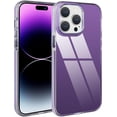 thumbnail image 2 of Compatible with iPhone 14 Pro Case Glossy Hard Electroplating Case Cute Women Girls Makeup Mirror Case Slim Soft Bumper Camera Lens Protection Screen Protector Shockproof Cover, Purple, 2 of 11