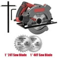 thumbnail image 1 of 1500W Electric Circular Saw 5000RPM 190mm Saw Aluminum Body Portable Cutter Carpentry Cutting Tools Woodworking Table Saw, 1 of 7
