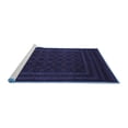 thumbnail image 2 of Ahgly Company Machine Washable Indoor Rectangle Southwestern Blue Country Area Rugs, 5' x 7', 2 of 4