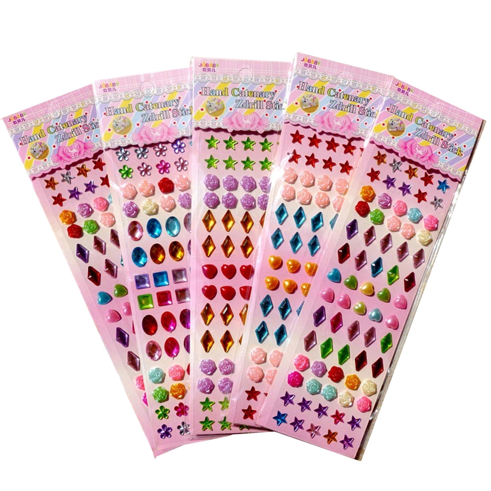 1980Pcs Self Adhesive Pearl Stickers, Shynek Pearls Sticker Gems for Hair,  Face, Makeup, Eye, Nail, Crafts, Assorted Sizes