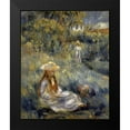 thumbnail image 2 of Renoir, Pierre-Auguste 12x14 Black Modern Framed Museum Art Print Titled - Garden at Mezy: Mademoiselle Manet, 2 of 5