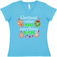 thumbnail image 3 of Inktastic Christmas Cookies Make Everything Better Women's V-Neck T-Shirt, 3 of 5